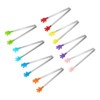 Unique Bargains Stainless Steel Silicone Tips Mini Kitchen Food Tongs 8 Pcs - 3 of 4
