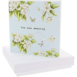 Pavilion Gift Company - You are Amazing - 5mm Sterling Silver Cubic Zirconia Stud Earrings - Earrings - 1 of 4