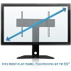 Mount-It! Universal Swivel TV Stand | Tabletop TV Stand for 32 - 55 in. | Replacement TV Stand with Anti-tip & Tempered Glass Base | 88 Lbs. Capacity - 4 of 4