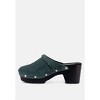 Inca Fine Suede Leather Clogs Women - 3 of 4