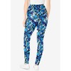 Woman Within Plus Size Stretch Cotton Printed Legging - 3 of 4