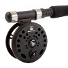 Fly Fishing Rod and Reel Combo - Including Carrying Case, Flies, and Fishing Line - Charter Series Gear and Accessories by Wakeman (Black) - 4 of 4
