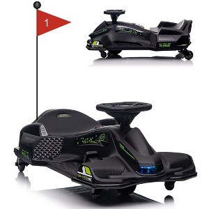 Kids Ride-On Drift Car, 24V Electric Drifting Go-Kart with Variable Speeds Up to 7.5 Mph, Built-in Music - 1 of 4
