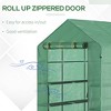 NicBex 7'x5'x6.5' Greenhouse with Mesh Door and Vent Windows, UV protective for Growing Flowers, Herbs, Vegetables, Saplings, Green - 4 of 4
