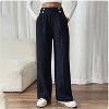 Wikineon Women's High-Waist Wide Leg Pants C Business Casual Trousers with Functional Pockets for Polished Comfort & Versatile Styling,beige, XXL Size - 2 of 4