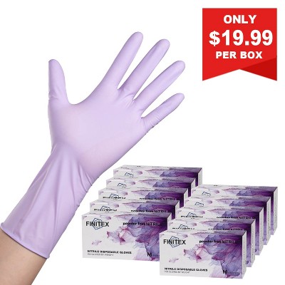 FINITEX Purple Nitrile Disposable Gloves Medical Exam Gloves - 100, 300 & 1000 PCS,  Latex-free Examination Purple Chemo Food Gloves