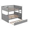 Kumasinova Full-Over-Full Bunk Bed with Twin Trundle – Convertible to 2 Full Bed Frames, Solid Pine Bed Frame for Families/Sleepovers/Guest Spaces - 2 of 4