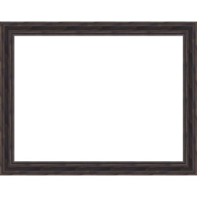 Amanti Art Rustic Pine Black Narrow Framed Dry Erase Magnetic Board