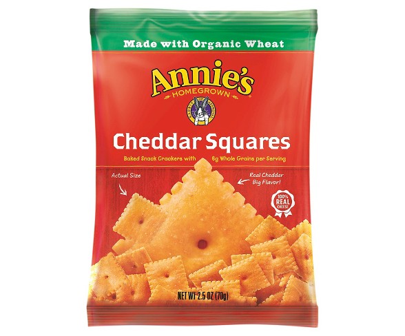 Annie's Homegrown Big Bag Cheddar Squares 2.5 oz