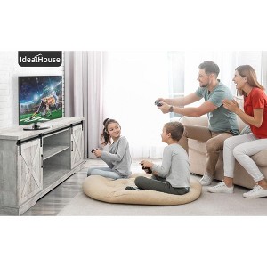 TV Stand for 65 Inch TV - Modern Entertainment Center with Storage, Barn Doors, and Shelves, Tall TV Media Console Table for Living Room - 1 of 4