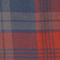 1131 - orange / navy plaid