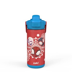 Zak Designs Antimicrobial 14oz Stainless Steel Double Wall Vacuum Beacon Bottle - 1 of 4