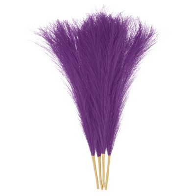 Unique Bargains Home Artificial Decoration Dried Plants 4 Pcs