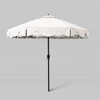 9' Sunbrella Casa Series Patio Umbrella with Auto Tilt - Bronze Pole - California Umbrella