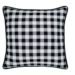 Kate Aurora 2 Pack Country Farmhouse Buffalo Plaid Zippered Pillow Covers - 1 of 4