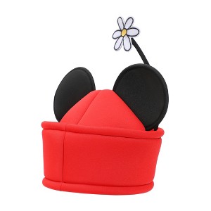 Disney Minnie Mouse Ears & Flower Red Novelty Cosplay Pillbox Hat - 1 of 4