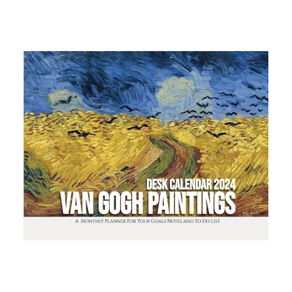 Van Gogh Paintings Desk Calendar 2024 - by Llama Bird Press (Paperback)