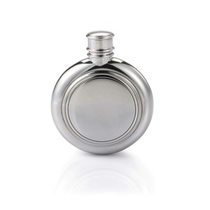 Royal Selangor Hand Finished Liberty Collection Pewter Lancaster Hip Flask Gift - 1 of 4