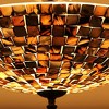 Chloe Lighting Crown Mosaic-Style 2 Light Semi-Flush Ceiling Fixture 16" Wide - 2 of 4