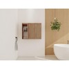 ChicFurnit Bathroom Storage Cabinets Modern Storage Cabinet with Sleek Design for Bathroom Spaces, Brown,35.43”*9.81”*29.5" - 4 of 4