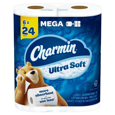 Charmin Ultra Soft Toilet Paper - 6 Mega Rolls : Target