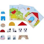 HABA On the Farm Beginner Pattern Blocks Puzzle - Ages 18 Months +