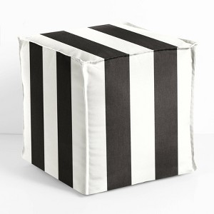 Sorra Home Subrella Bean Fabric Outdoor Patio Pouf - 1 of 4