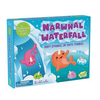Peaceable Kingdom Narwhal Waterfall Cooperative Game for Kids Ages 6 and Up