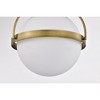 Nuvo Lighting Lakeshore 1 - Light Flush Mount in  Natural Brass - 3 of 4