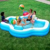 Joyfy 120 x 101 x 26" Inflatable Swimming Pool, Family Pool with Seats Backrest Cup Holder for Kids Family Summer Water Party Backyard Garden Lawn Fun - 4 of 4