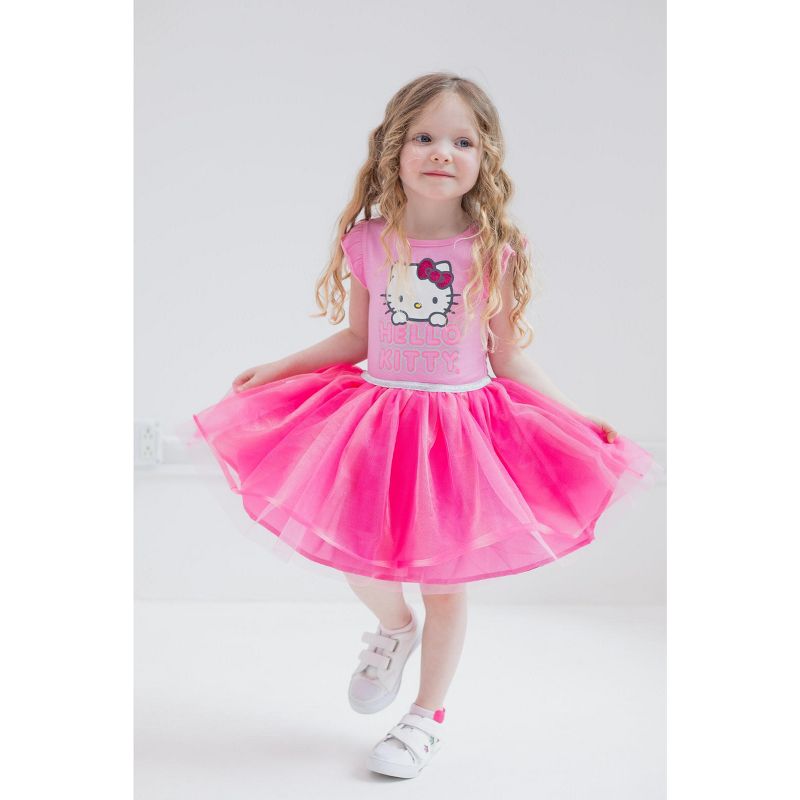 Hello Kitty Girls Tulle Dress Little Kid to Big Kid, 3 of 8