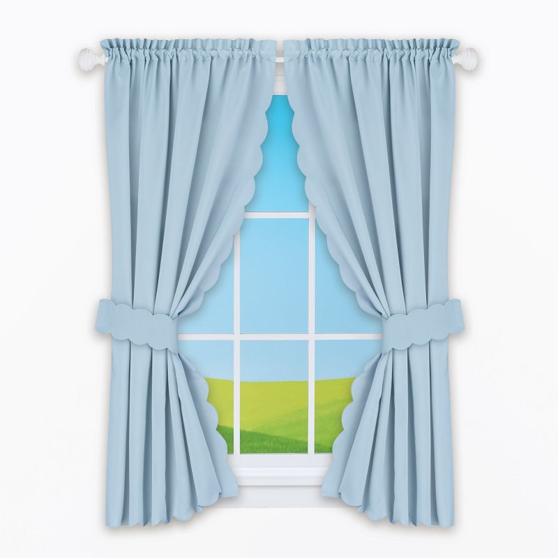 Collections Etc Scalloped Edge Curtains, 3 of 6