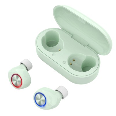Insten True Wireless Earbuds with Bluetooth 5.0, Touch Control & Microphone - Earphones, Headphones Compatible with iPhone, Samsung Phones, Green