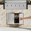 VEVOR BBQ Access Door, 30W x 21H Inch Double Outdoor Kitchen Door, Stainless Steel Flush Mount Door, Wall Vertical Door with Handles, Silver - 2 of 4