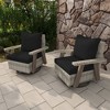 YARDSIGHT  Outdoor Swivel Patio Chairs with 360° Rotation, All-Weather PE Wicker Armchairs with Cushions for Garden, Deck, Porch, and Backyard - 2 of 4