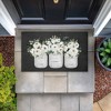 Stupell Industries White Roses in Country Jars Printed Outdoor Door Mat, design by Lettered and Lined, 18"x30" - 4 of 4