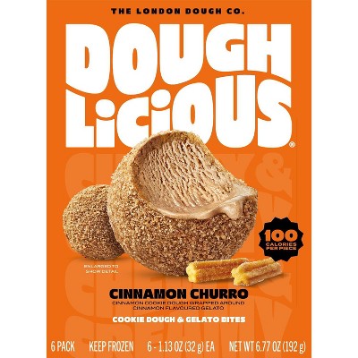 Doughlicious Cinnamon Churro Frozen Cookie Dough & Gelato Bites - 7.2oz/6ct