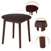 Grungis Round Dining Table for 2-4 People,Modern Kitchen Table with Black Wood Legs for Kitchen,Living Room - 4 of 4