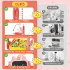 Skirfy 4-in-1 Portable and Adjustable Toy Easel, Magnetic Drawing Board with Gear Drive and Storage,Pink - 2 of 4