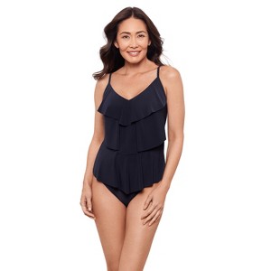 Aqua Green, Women's Triple Tier Tankini - 1 of 3