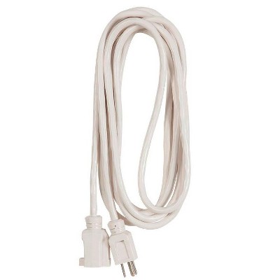 Monoprice 16/3 SJTW Outdoor Extension Cord 12ft - White Water Resistant Flexible