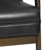 CAVINAS Mid-Century Modern Upholstered Accent Arm Chair,Faux Leather Lounge Chair with Rubber Wood Frame for Living Room,Bedroom - 4 of 4