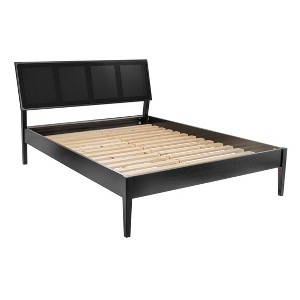 Storied Home Crawford Modern Bed with Woven Headboard - 1 of 4