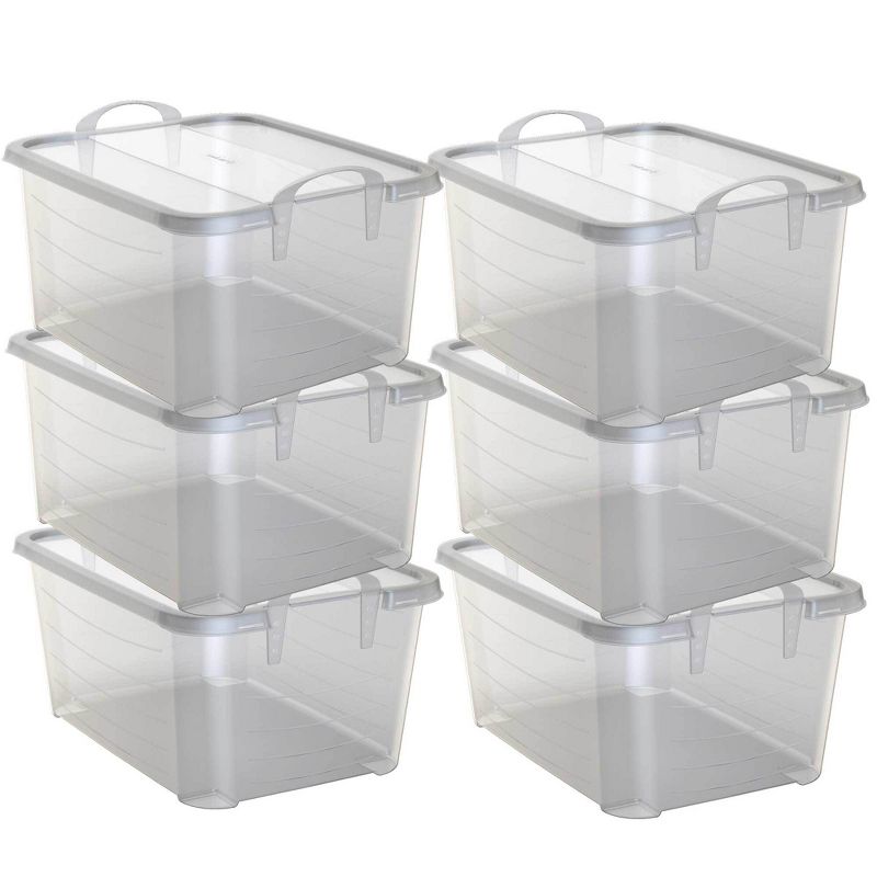 Life Story Multi-Purpose 55 Quart Stackable Storage Container with Secure Snapping Lids for Home Organization, 1 of 8