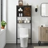 Over The Toilet Storage Cabinet with Sliding Door, Bathroom Above Toilet Storage Cabinet with Adjustable Shelves - 4 of 4