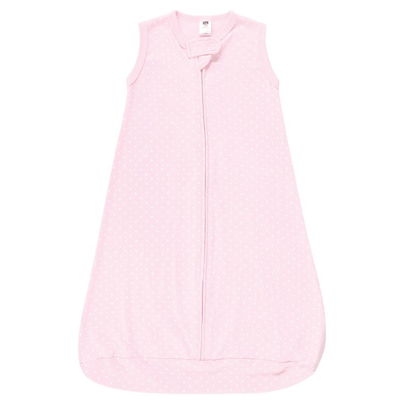 Hudson Baby Infant Girl Cotton Long-Sleeve Wearable Sleeping Bag, Sack, Blanket, Floral Bouquet Sleeveless, 4 of 5