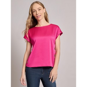 Jones New York Button Detail Blouse - 1 of 3