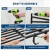 2 Pack 2x4Ft Garage Storage Shelving Wall Mounted with Hooks, 800 Lbs Heavy Duty Storage Shelves, Wall Shelving Garage Storage Rack Organization - 4 of 4