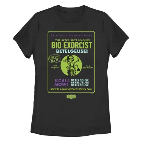 Women's Beetlejuice Beetlejuice The Afterlife's Leading Bio Exorcist T-Shirt - image 1 of 4