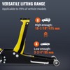 VEVOR Floor Jack, 2.5 Ton Low Profile Floor Jack, Aluminum and Steel Racing Floor Jack with Dual Pistons Quick Lift Pump, Yellow - 4 of 4
